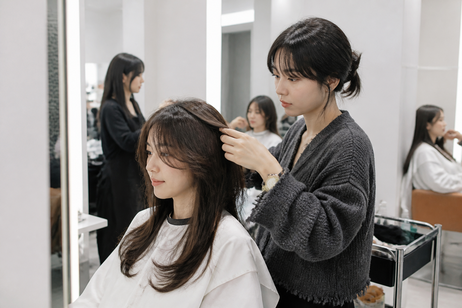 홍대에서 레이어드컷이랑 톤다운 받아본 후기 참고 이미지 1