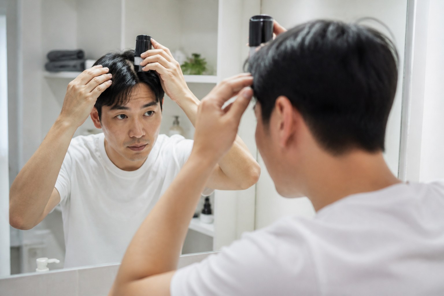 정수리 휑한 날 자연스럽게 가리는 법 참고 이미지 1